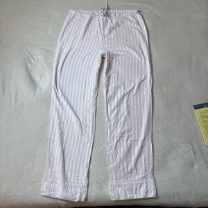 VS Striped Pink & White Flannel PJ Pants